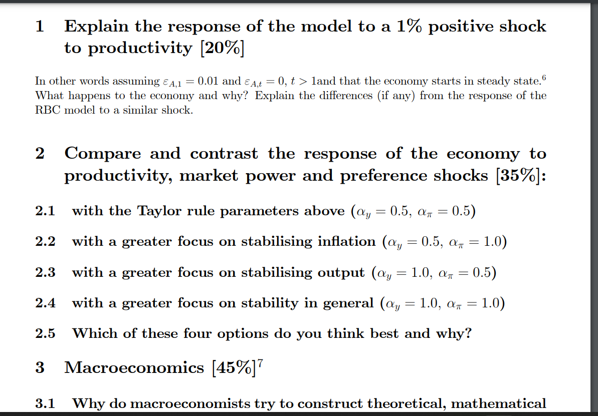 quarterly inflation (pi) 6 0.2 G/Y 7 30 eta/Y 8 0.99 betal