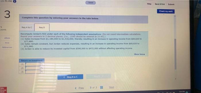 investment LO 15-6 Jordan Corporation's balance sheet indicates that the company has