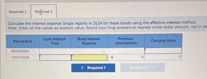2039 (15 years). The market rate of interest for similar bond issues