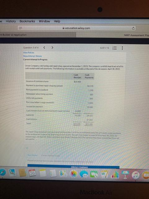 w History Bookmarks Window Help mt Builder Ul Application education.wiley.com Question 3
