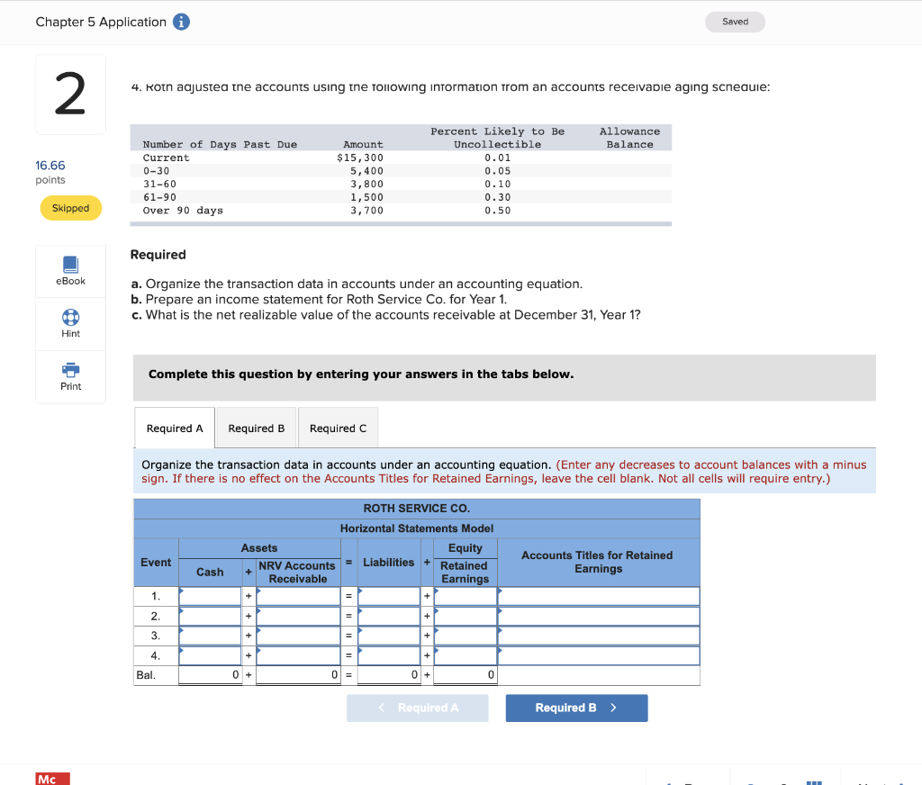 Chapter 5 Application 2 Saved 4. Kotn adjusted the accounts using the