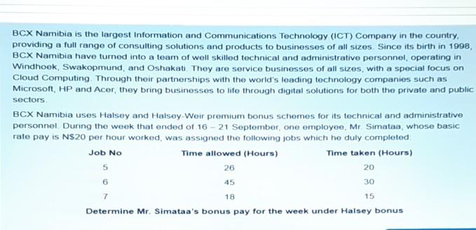 BCX Namibia is the largest Information and Communications Technology (ICT) Company in