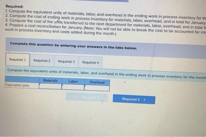 During January, the Delta Assembly Department completed its processing of 26,900 units