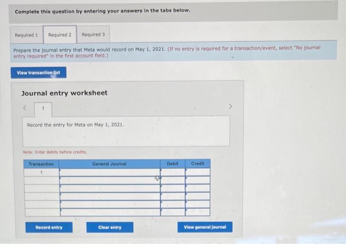 [LO6-4, 6- 5] On May 1, 2021, Meta Computer, Inc., enters into