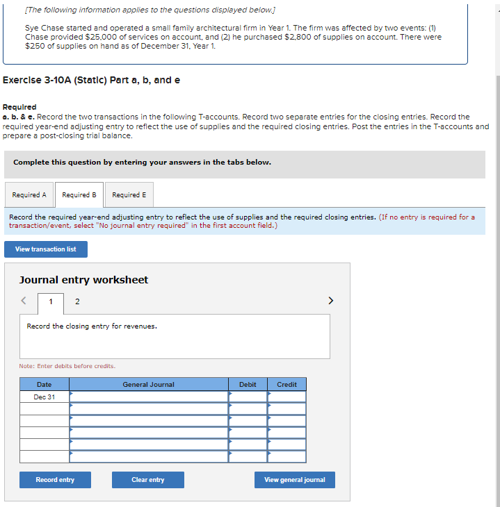 financial statements LO 3- 1,3-3, 3-4 [The following information applies to the