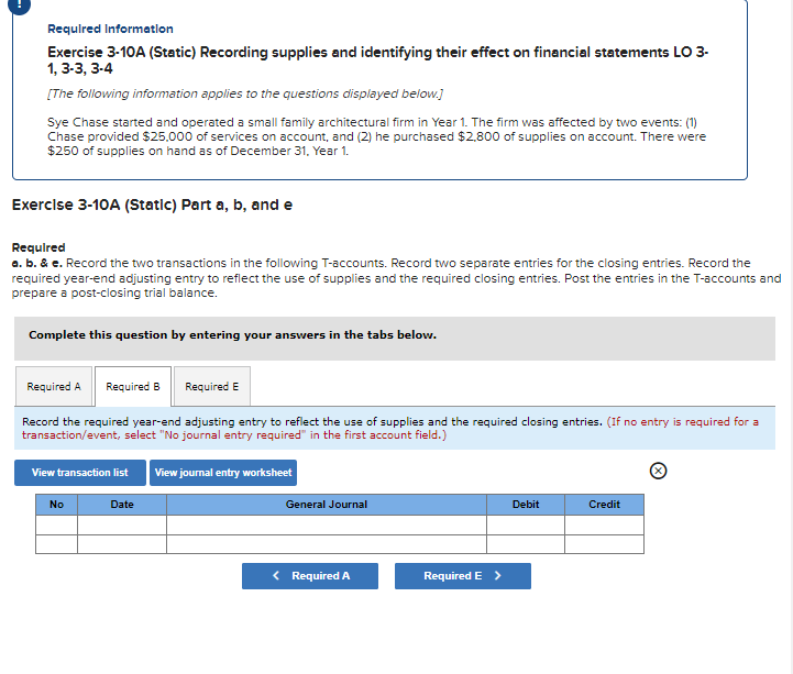 firm in Year 1. The firm was affected by two events: (1)
