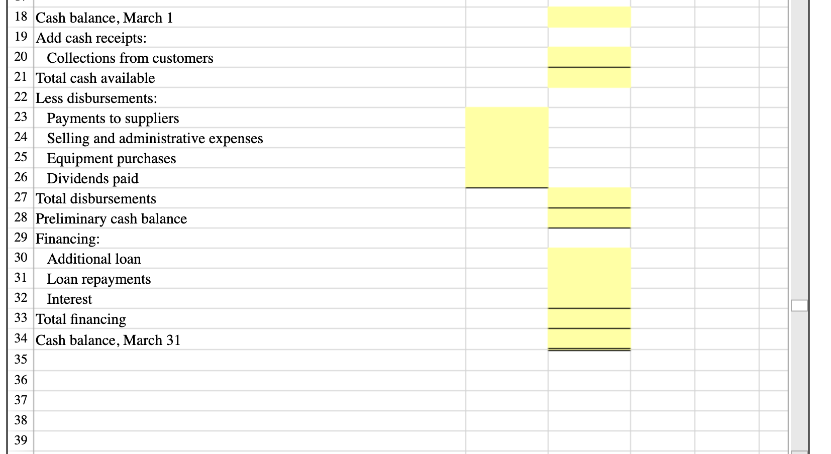 5 Cash sales 6 Sales on account 7 Total Sales 8 9