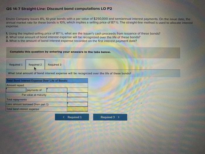 8%, 10-year bonds with a par value of $250,000 and semiannual interest