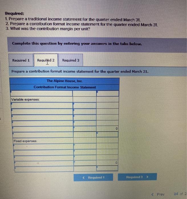 arch 31: Amount Sales $150,000 Selling price per pair of skis Variable