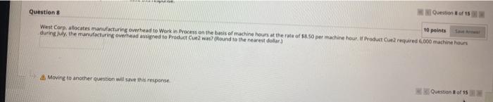 Work in Process on the basis of machine hours at the rate