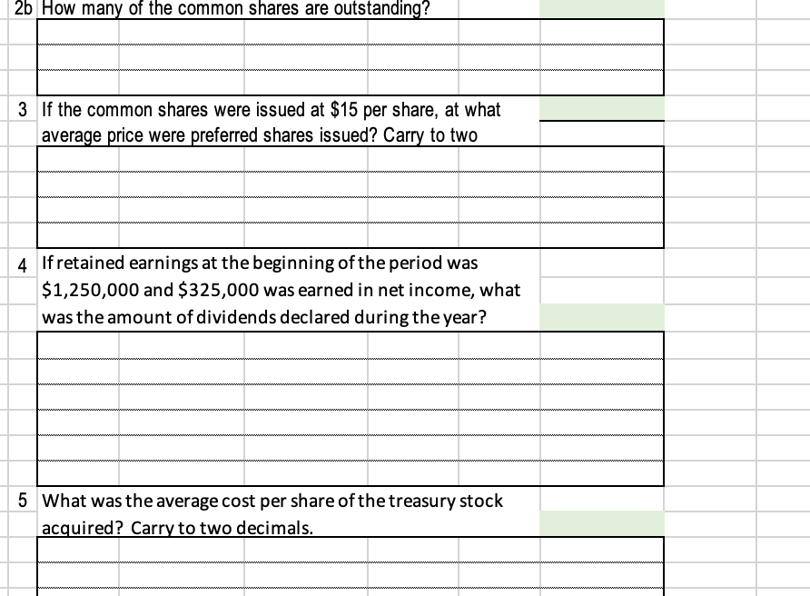 of FSB's Balance Sheet to answer the questions below. Stockholders' Equity: FSB