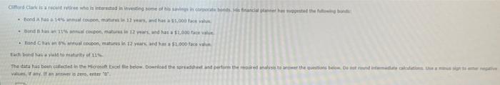 Clifford Clark is a recent retiree who is interested in investing some