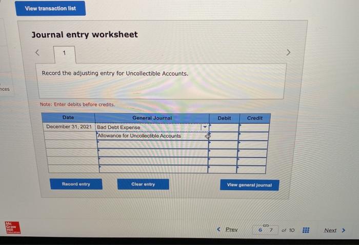provides services on account of $577,000. Of this amount, $67,000 remains receivable