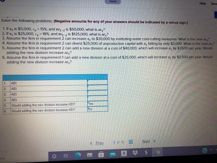 the chapter, abnormal earnings (AE) are AE X (rex BV+-1) where x