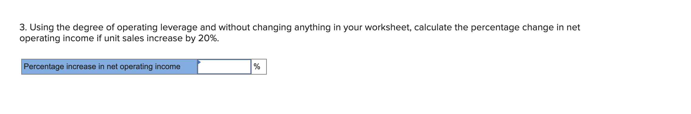 the data area of your worksheet so that it looks like this: