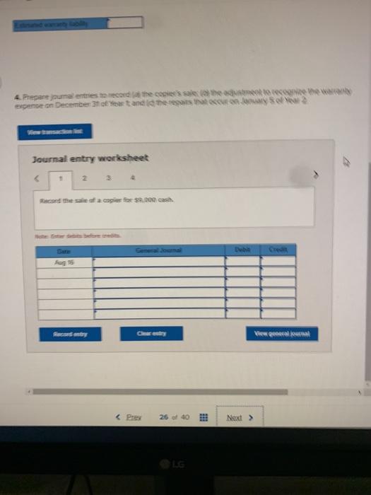 Co. sold a copier (that costs $4,500) for $9,000 cash with a