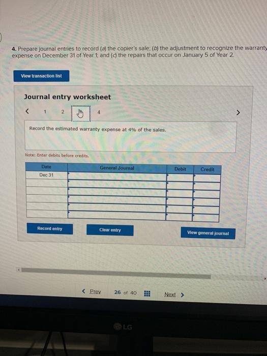 Hitzu expects warranty costs to be 4% of dollar sales. It records