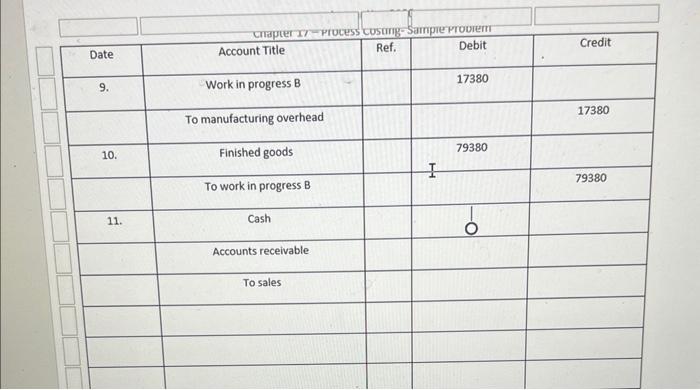 costs include: a. Factory Rent (paid): $2,000 b. Factory Insurance: $2,100 c.