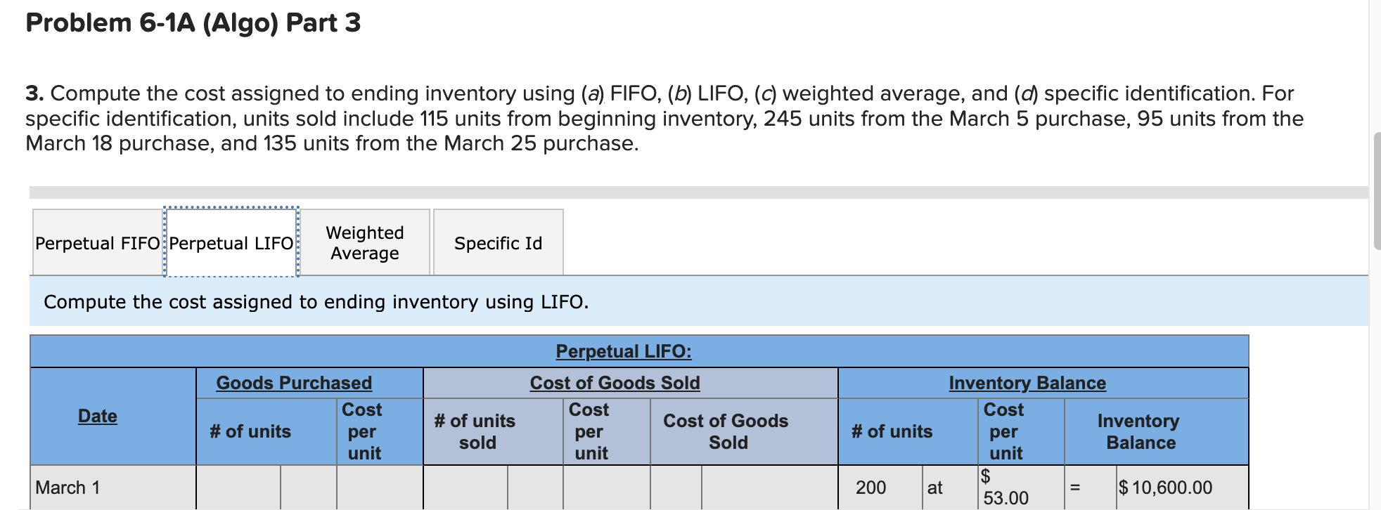 following information applies to the questions displayed below.] Warnerwoods Company uses a