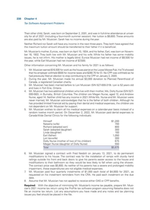 to instructors only. Tax Software AP 4-1 This problem is continued in