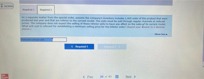 this product at the company's normal activity level of 97,200 units per