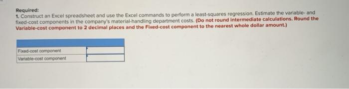 Regression Estimates; Comparing Multiple Methods (Appendix) (LO 6-1, 6-2, 6-5, 6-6, 6-9)