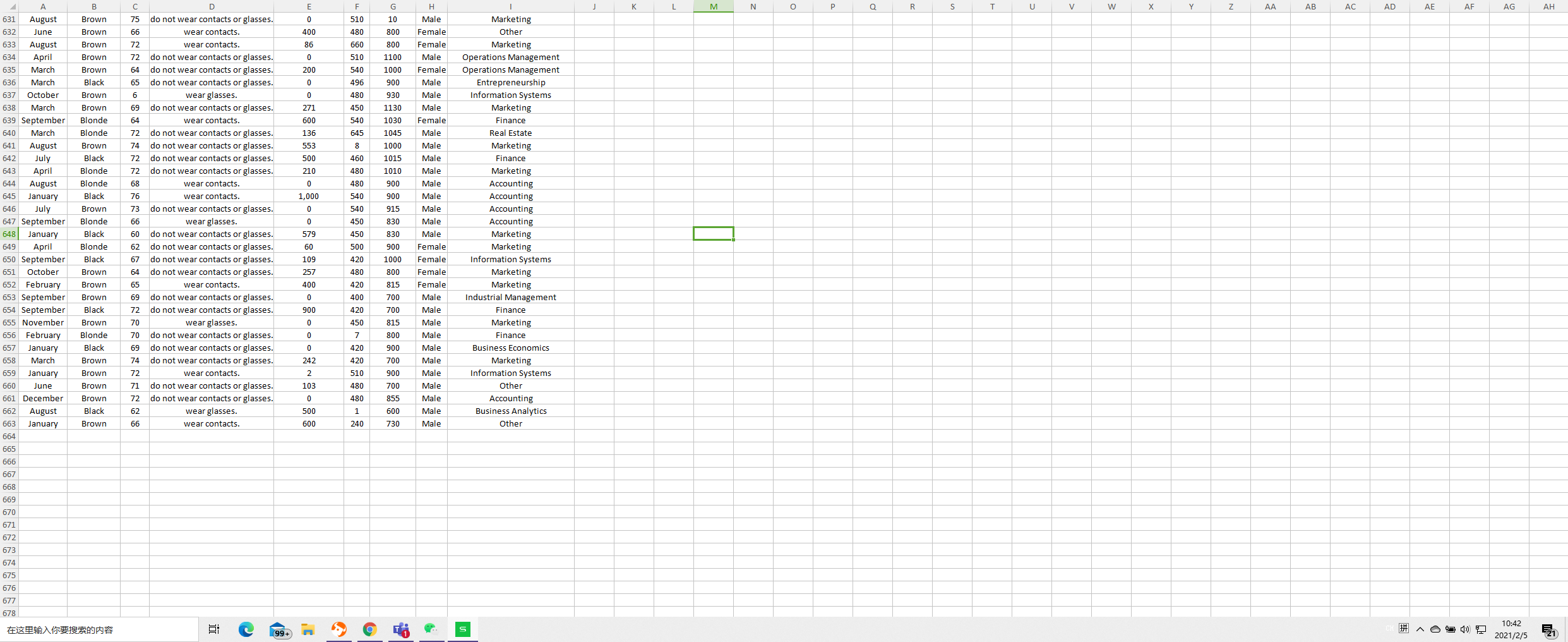 A B C D E F G H J K L M