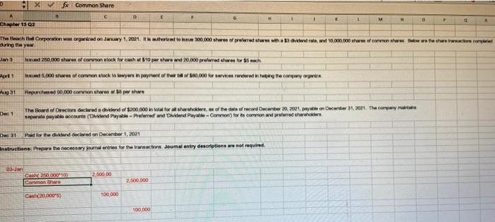D A Chapter 13 Qz xfx Common Share C D M E