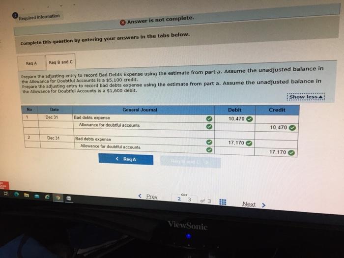the adjusting entry to record Bad Debts Expense using the estimate from