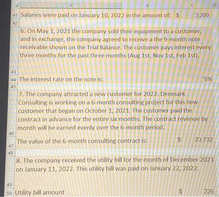 51 Denmark Consulting B C December 31, 2021 Year-End 28 Important Information: