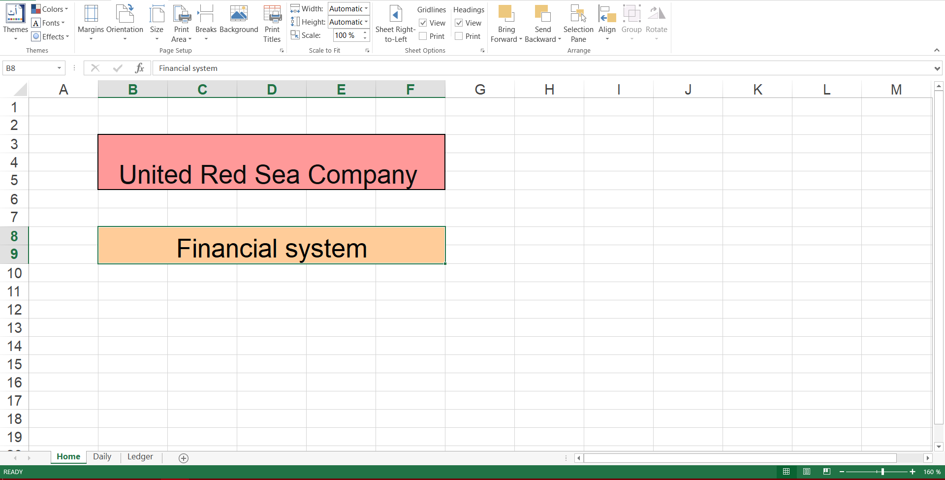 Themes Colors A Fonts Margins Orientation Size Width: Automatic Gridlines Headings Height: