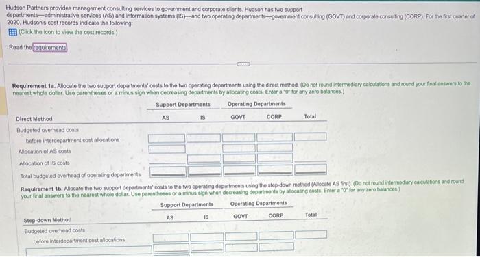 supplied by AS 4 (budgeted head count) Support work supplied by IS