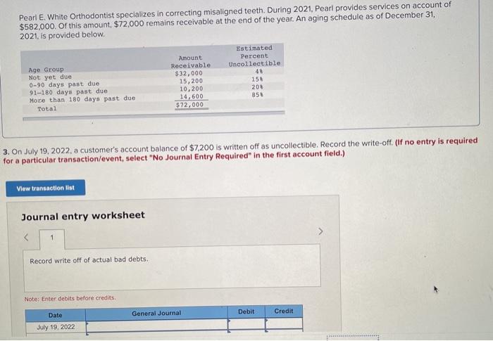 Pearl E. White Orthodontist specializes in correcting misaligned teeth. During 2021, Pearl