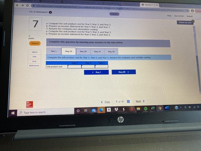 information pertains to each of the company's first three years of operations: