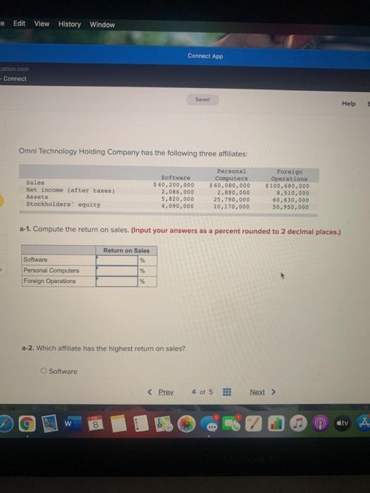 e Edit View History Window Cation.com - Connect Connect App Saved Omni