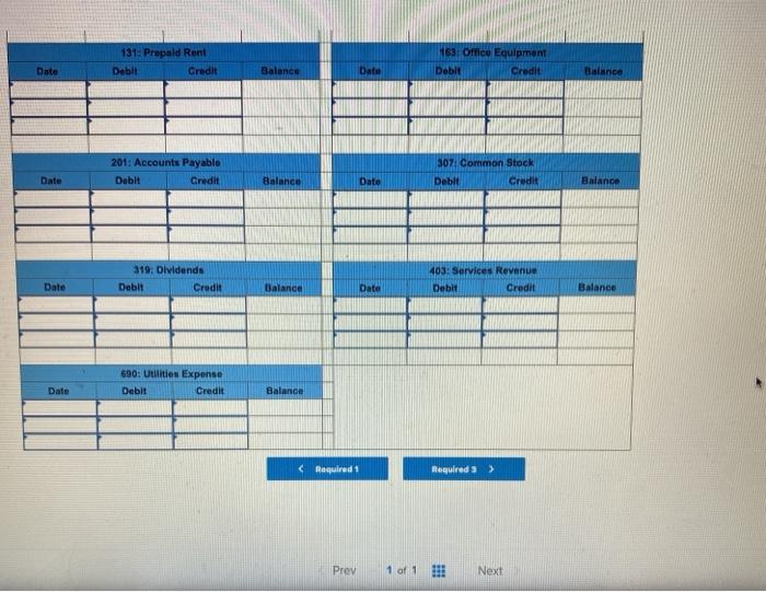 and completed the following transactions in its first month of operations. April
