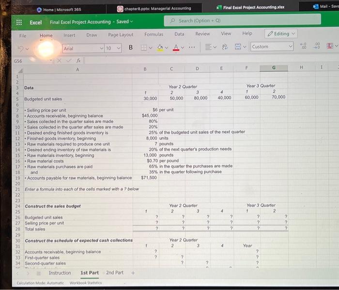 Home | Microsoft 365 Excel Final Excel Project Accounting - Saved chapter8.pptx: