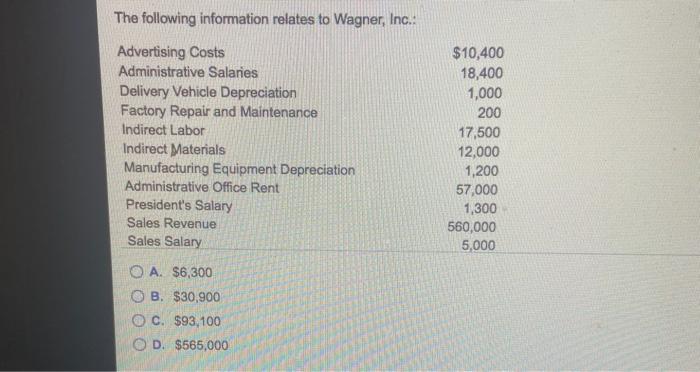 Taxes on Factory Building 5,700 Sales Commissions 82,000 Indirect Labor Incurred 23,000
