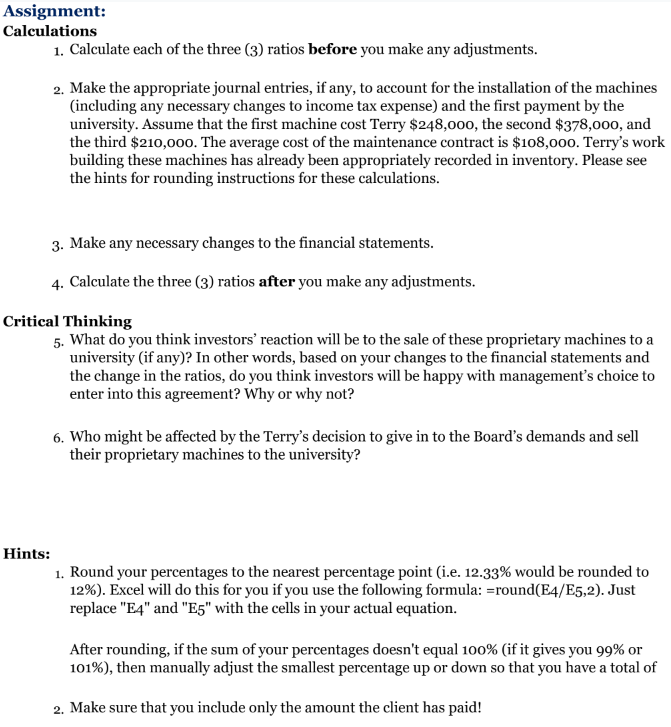 statements for different revenue recognition situations. (See Topic Guides IFO 4 and