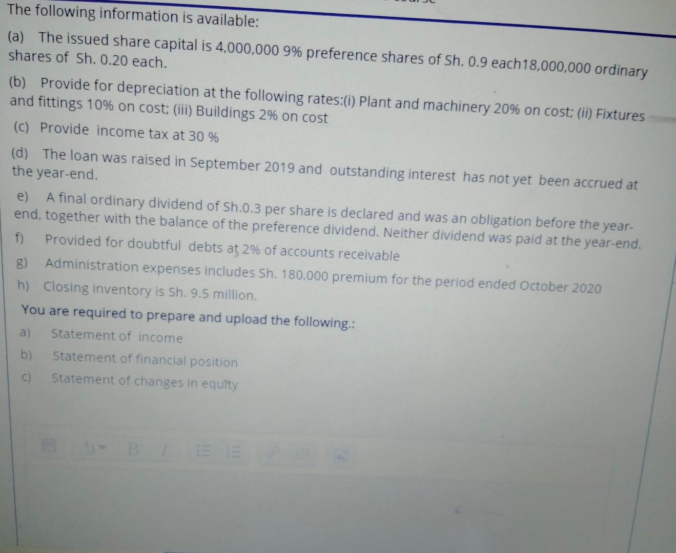 102,100 Freehold buildings (cost Sh. 4,680,000) 4,126 Plant and machinery (cost Sh.