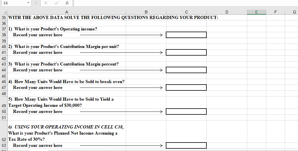 Your Name Here 10 11 Units Manufactured 12 13 Direct Materials (in