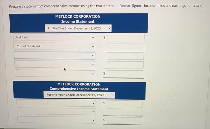 and an unrealized holding gain on available-for-sale debt securities $20,700. (a) Your