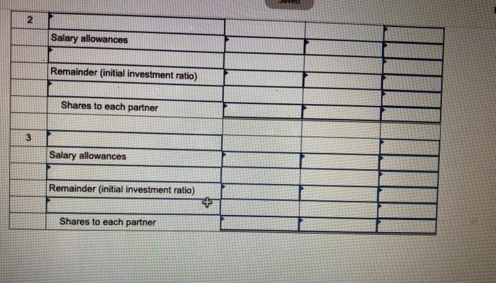 losses. a. In the ratio of their initial investments, which they have