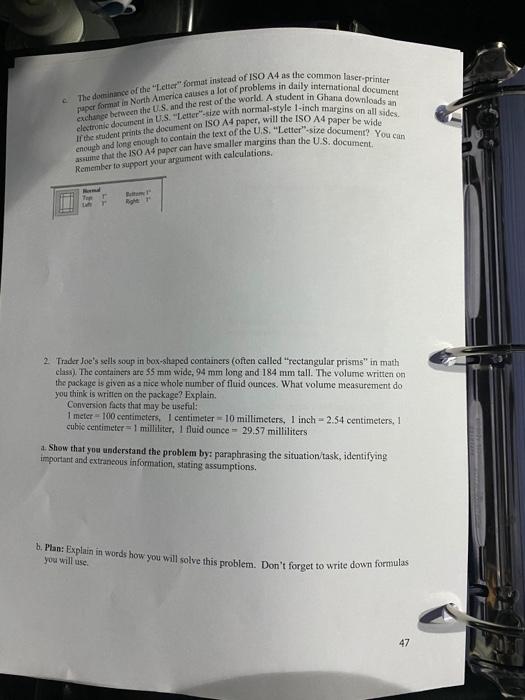 that someone reading your solutions will understand what you did and why