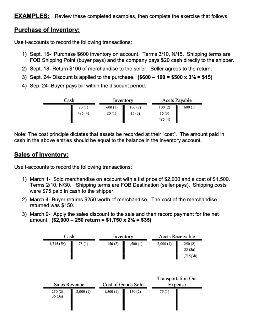 Costs a. PRODUCT COSTS- Include all costs to acquire the inventory and