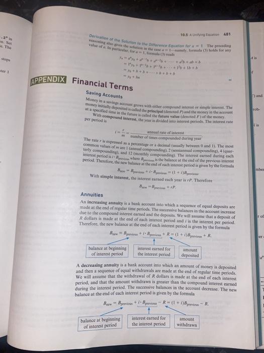 Now go to page 481 and read the "APPENDIX Financial Terms" section