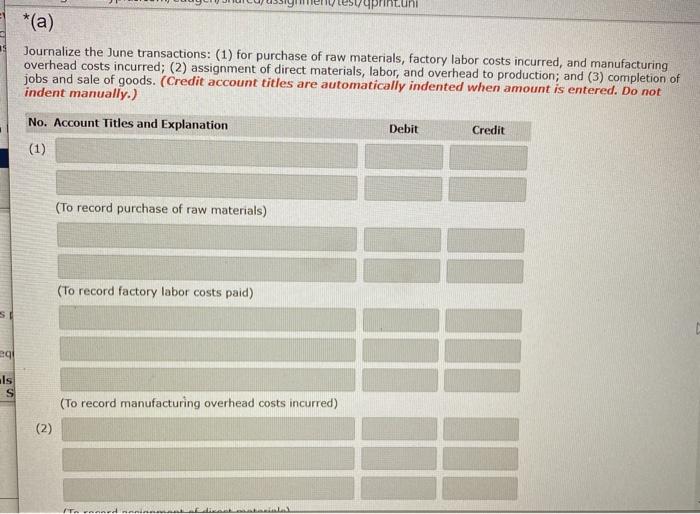 lumber, depending upon customer preference. On June 1, 2020, the general ledger