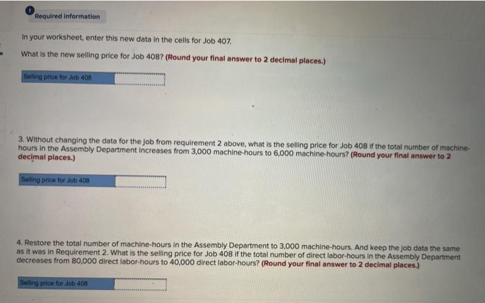 form and enter formulas in all cells that contain question marks. The