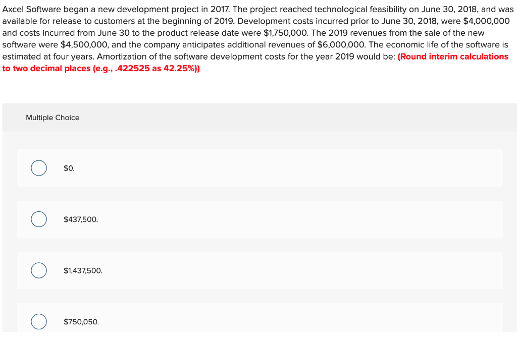 Axcel Software began a new development project in 2017. The project reached