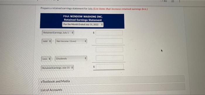 for employee salaries. 21 Collected $1.540 cash from customers billed on July